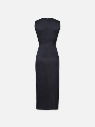 FRAME Sleeveless Ruched Front Tie Dress in Navy outlook