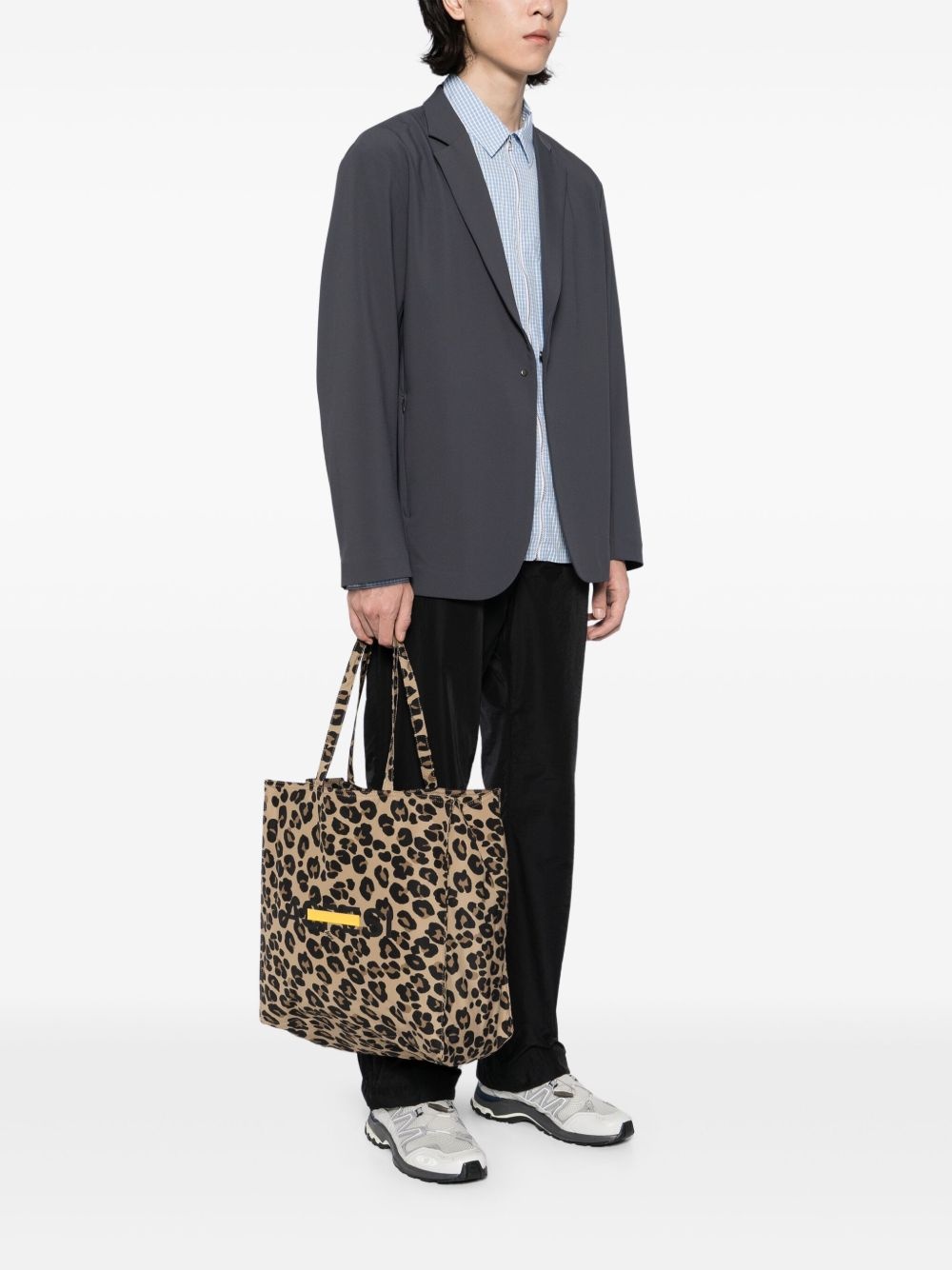 leopard-print tote bag - 2