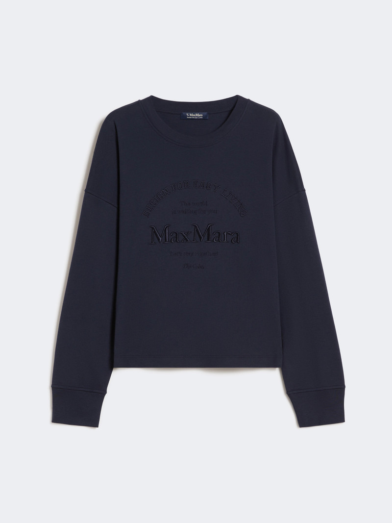 RUGIADA Oversized jersey T-shirt - ULTRAMARINE 1