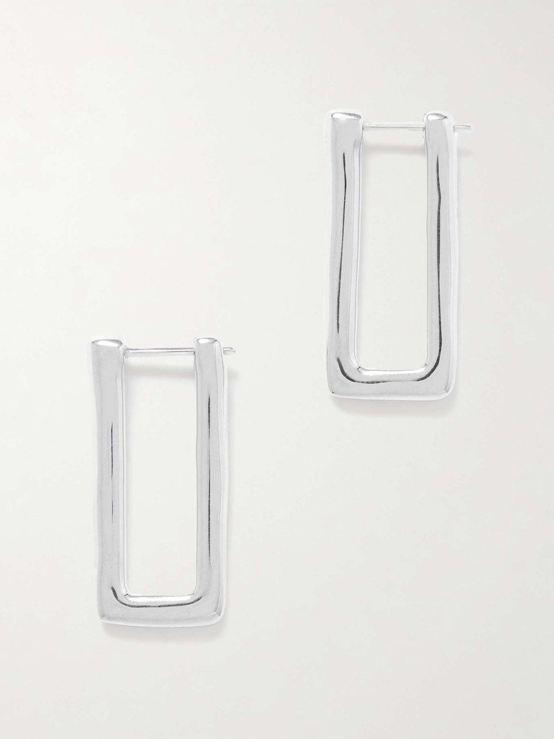 Silver-tone hoop earrings Silver 1