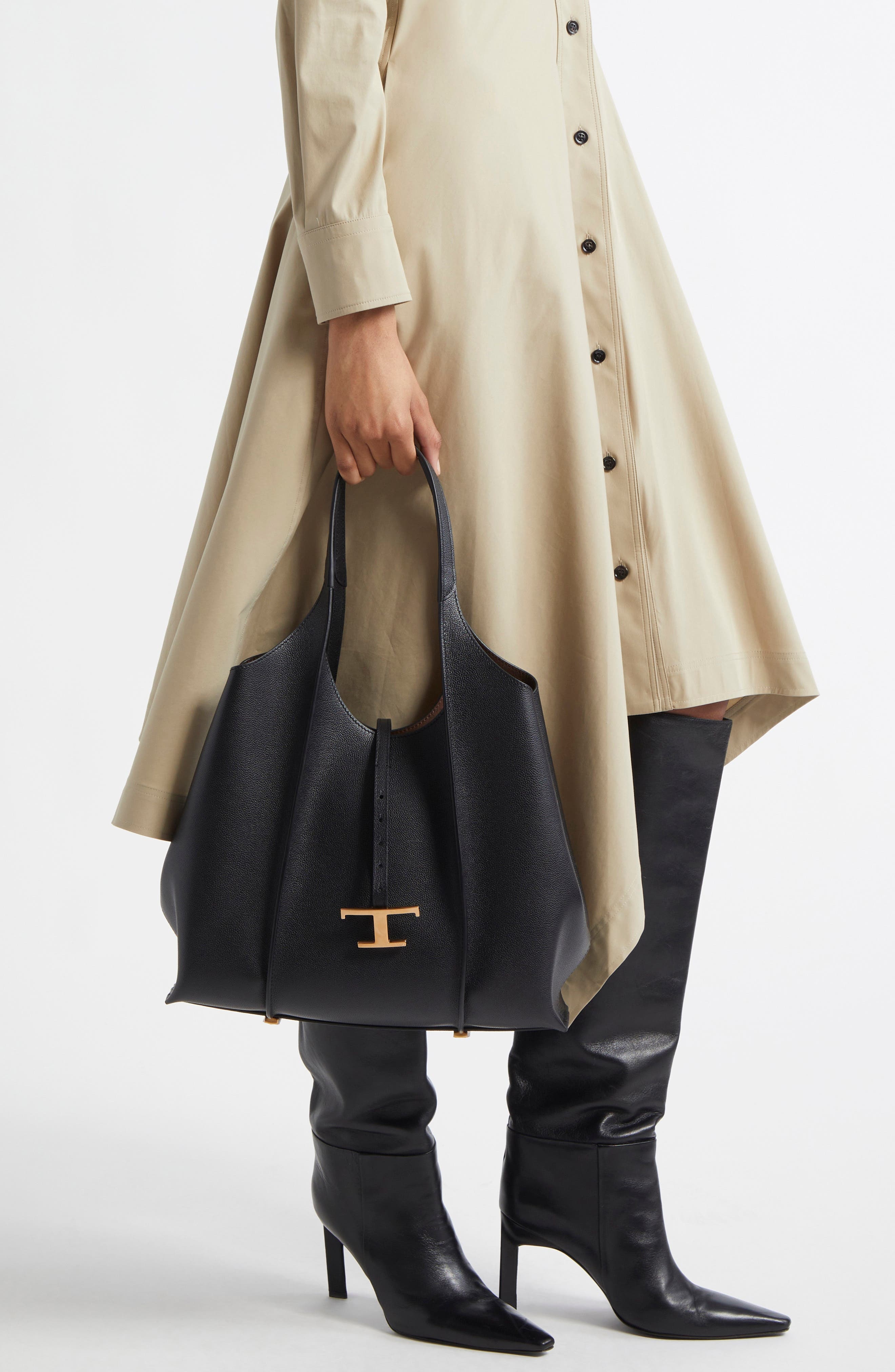 Tod's Medium Shopping Tote in Nero at Nordstrom - 2