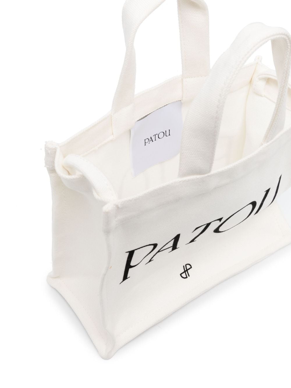 logo-print canvas tote - 5