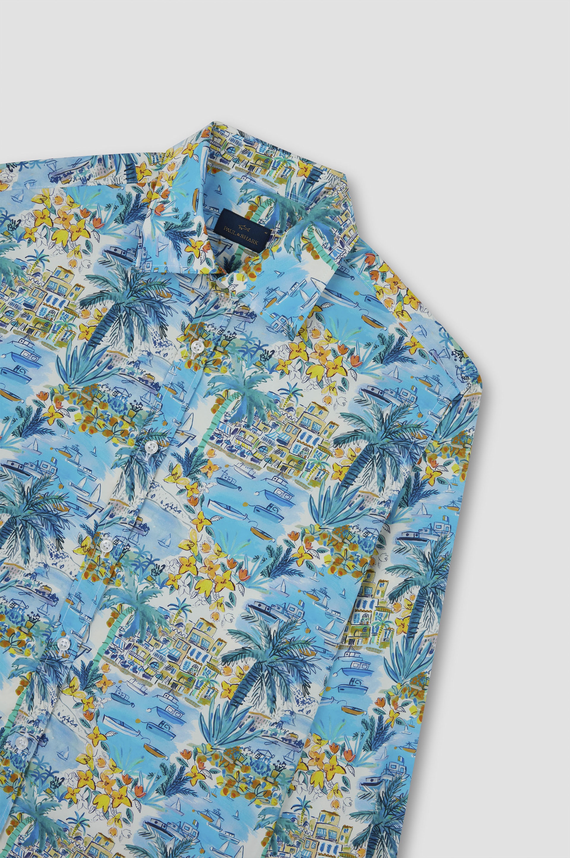 COTTON SHIRT WITH CAPRI PRINT - 5