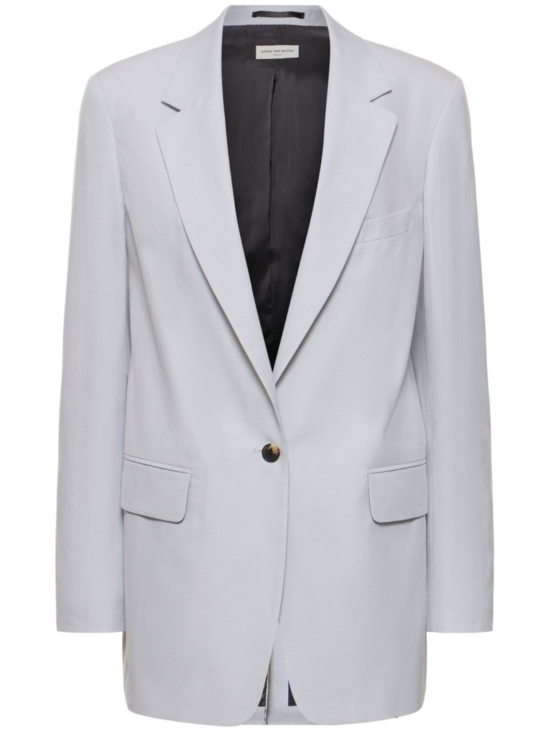 Cotton gabardine jacket - 1
