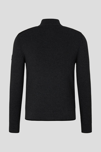 BOGNER Renee Hybrid knit jacket in Black/anthracite outlook
