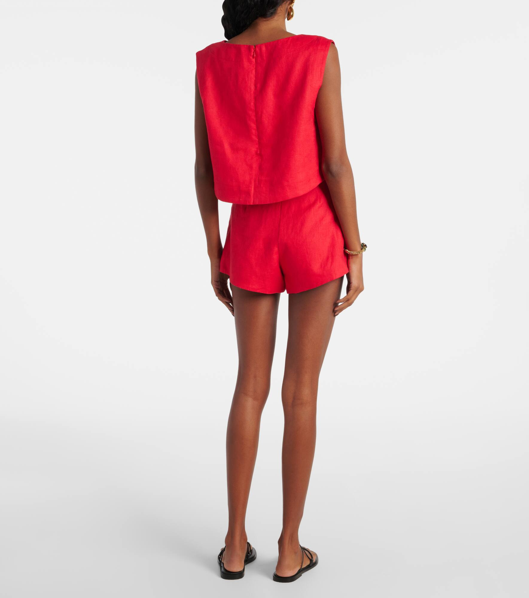 Martina linen crop top - 3
