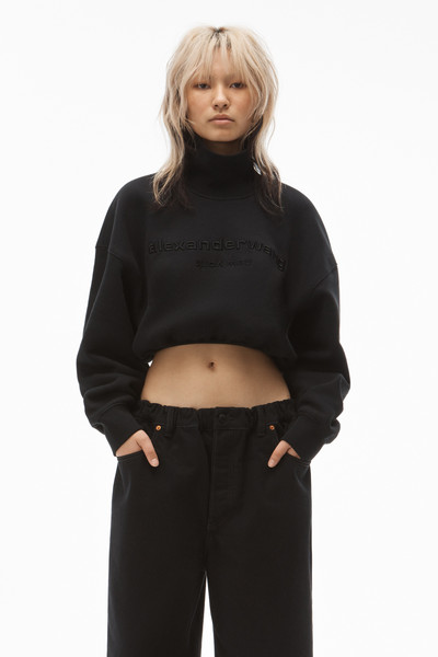 Alexander Wang MOCK NECK SWEATSHIRT IN COTTON outlook