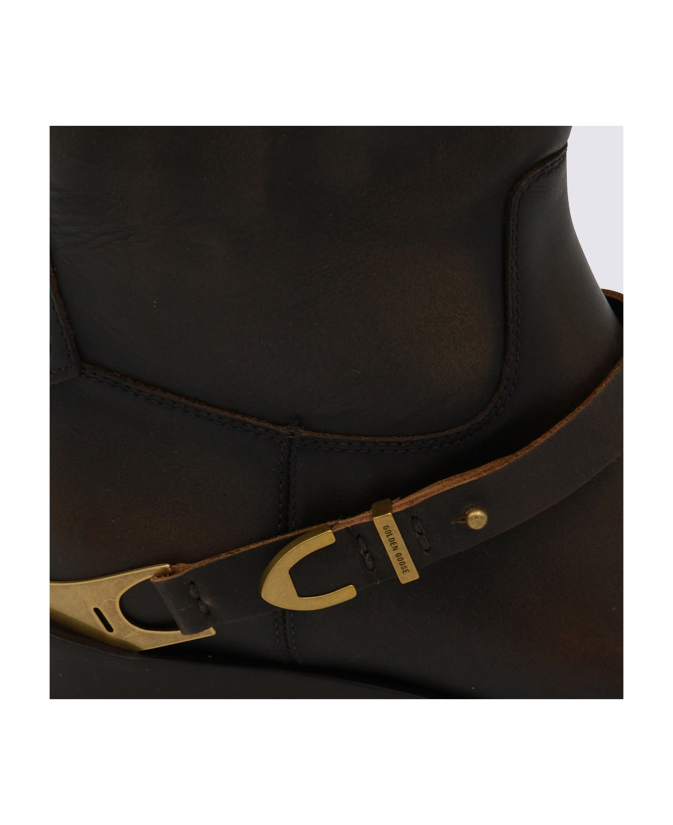 Dark Brown Leather Boots - 4