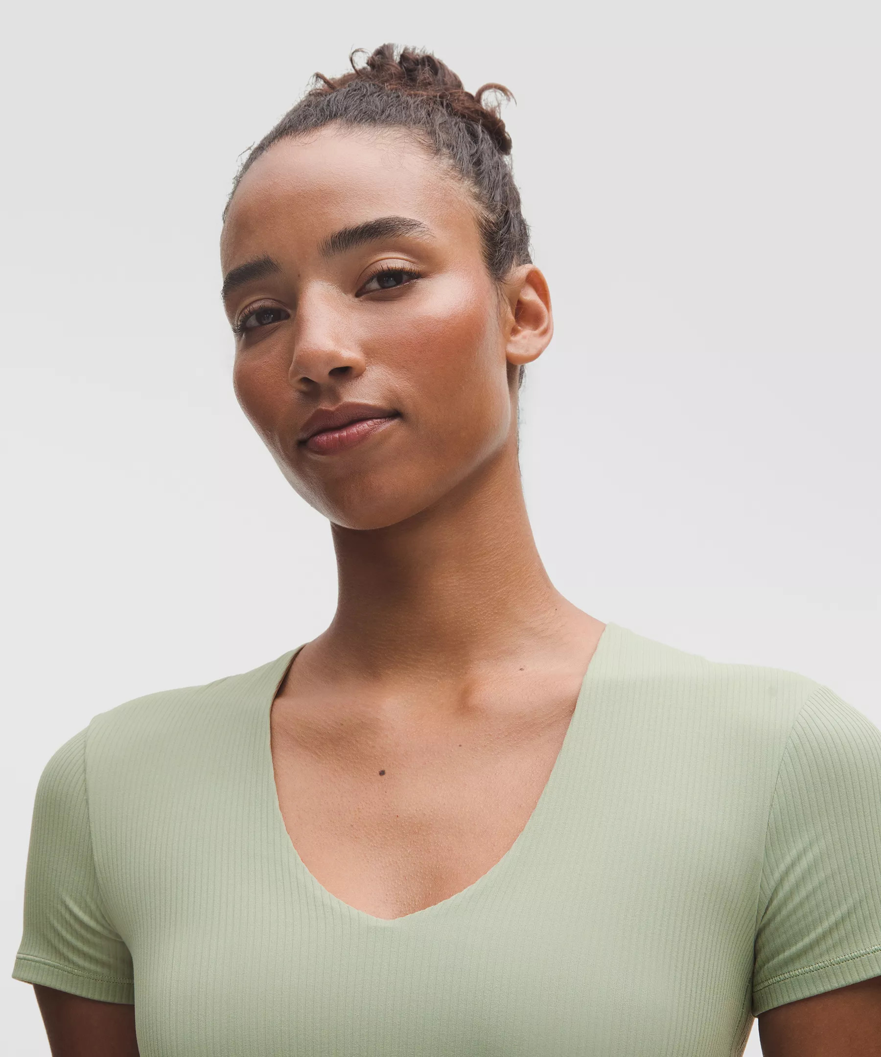 All It Takes Ribbed Nulu V-Neck T-Shirt *B–D Cups - 4