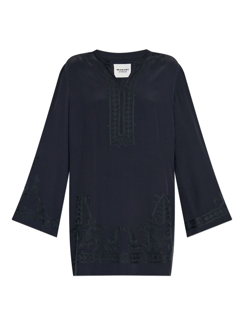 embroidered-paisley mini dress 1