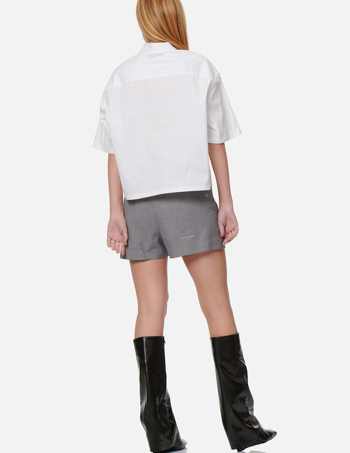 Seagull Tag Cropped Shirt - 6
