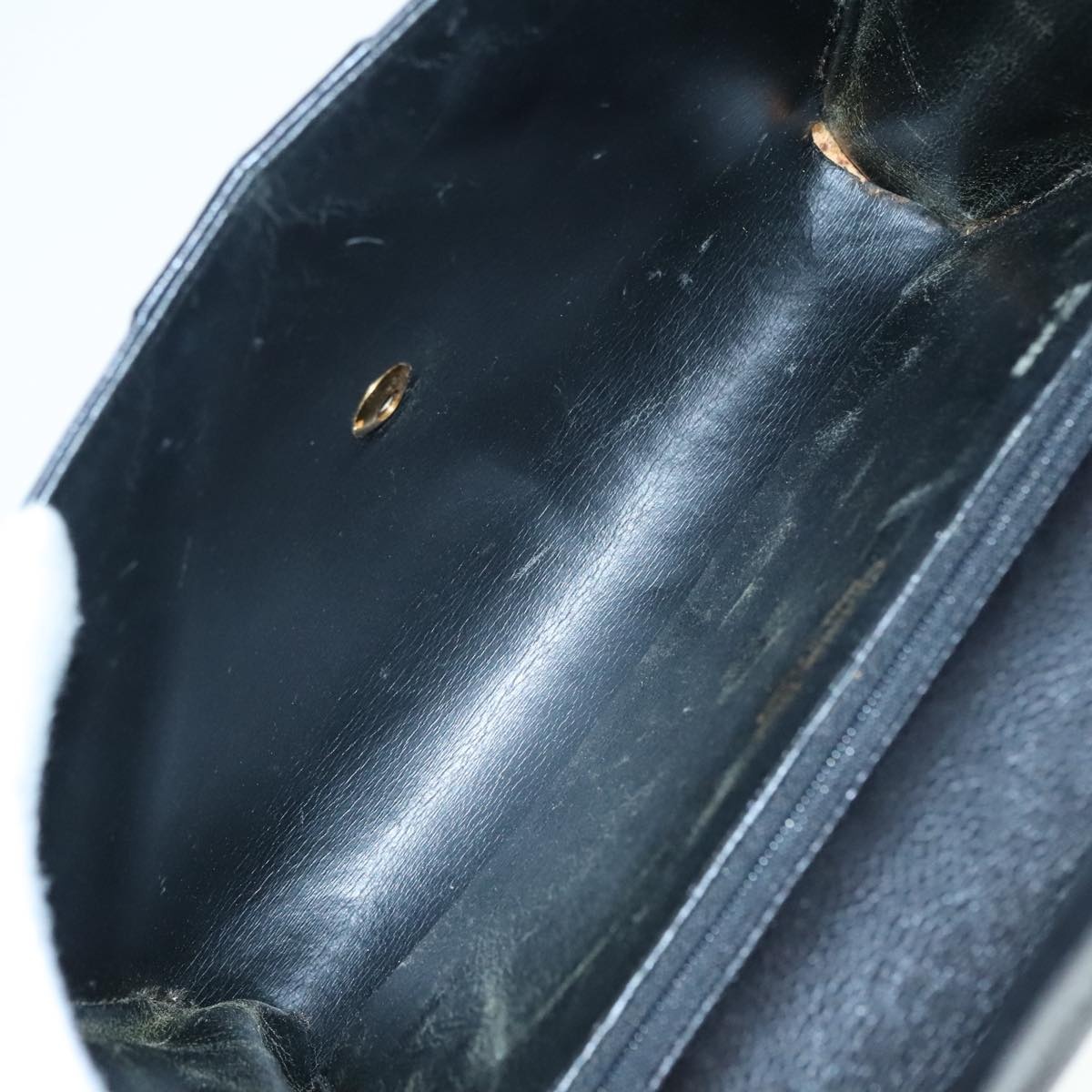DIOR Hand Bag Leather Black Gold - 15