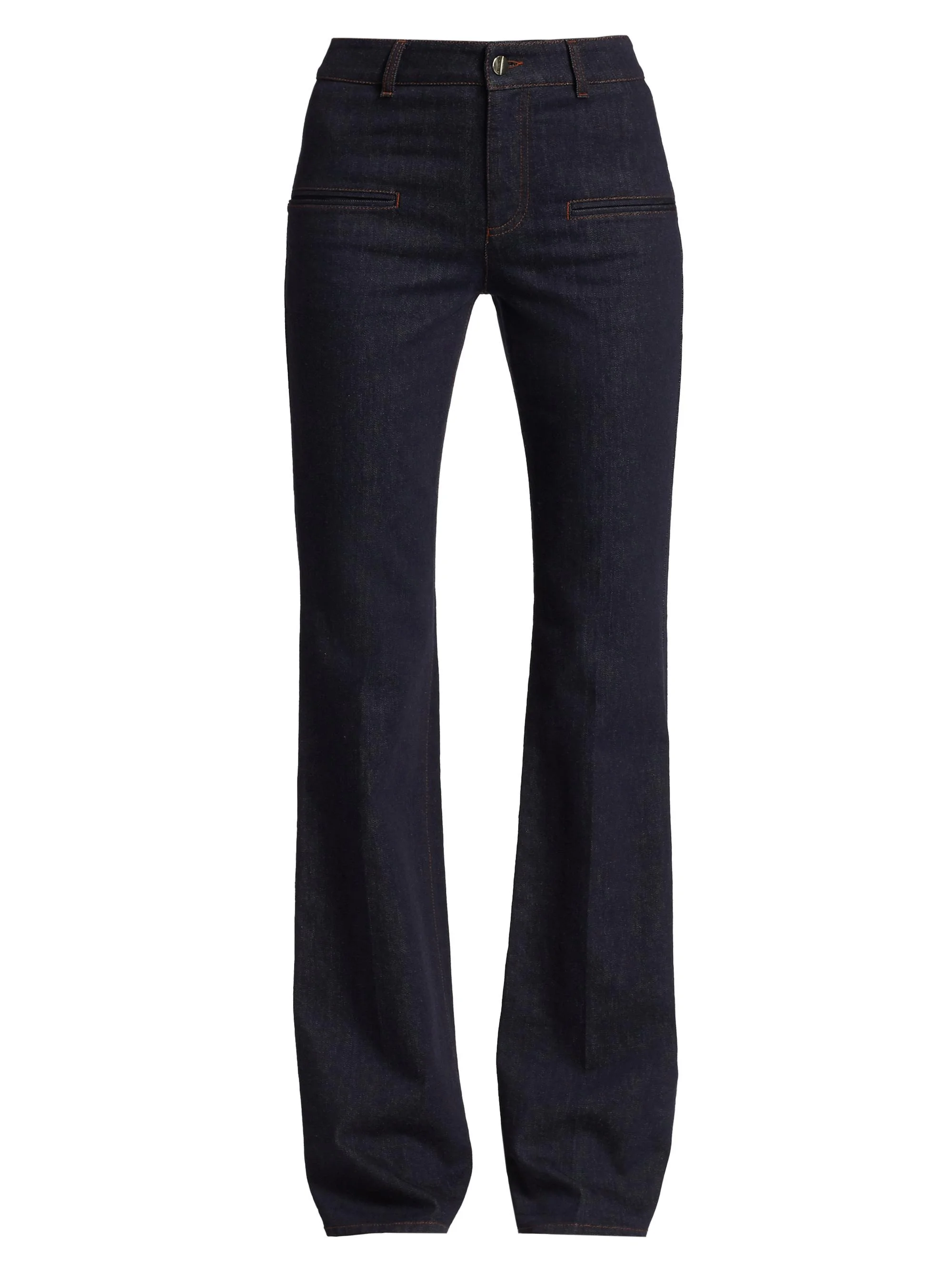 Women's Serge Flared Denim Pants - Berry Blue - 1