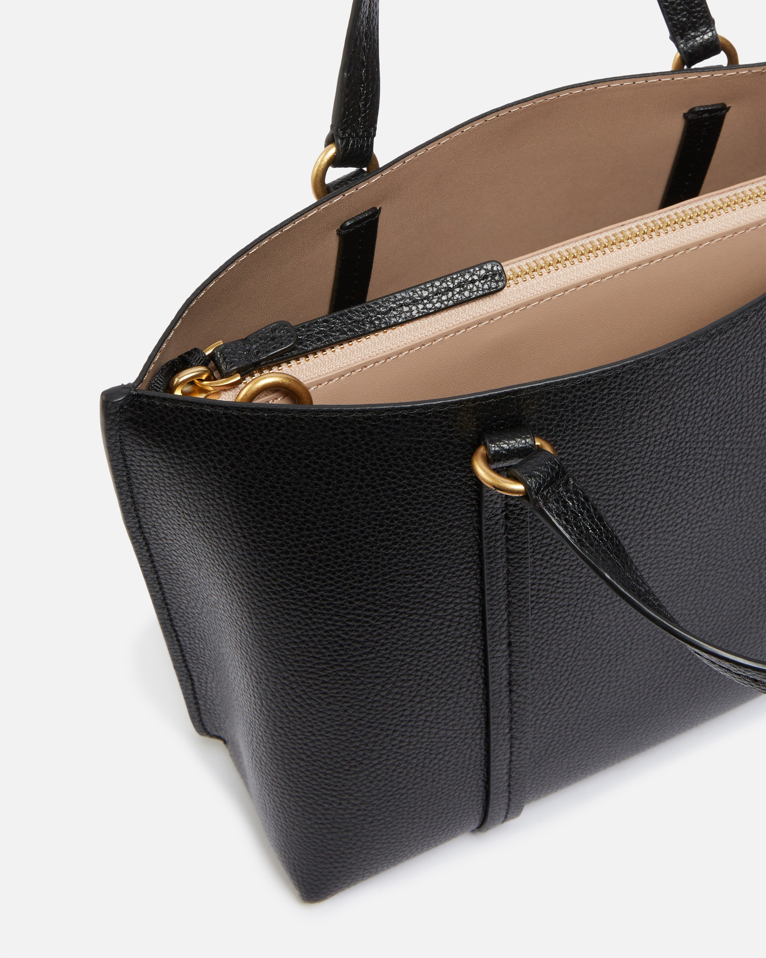 LARGE TUMBLED LEATHER SHOPPER BAG - 4
