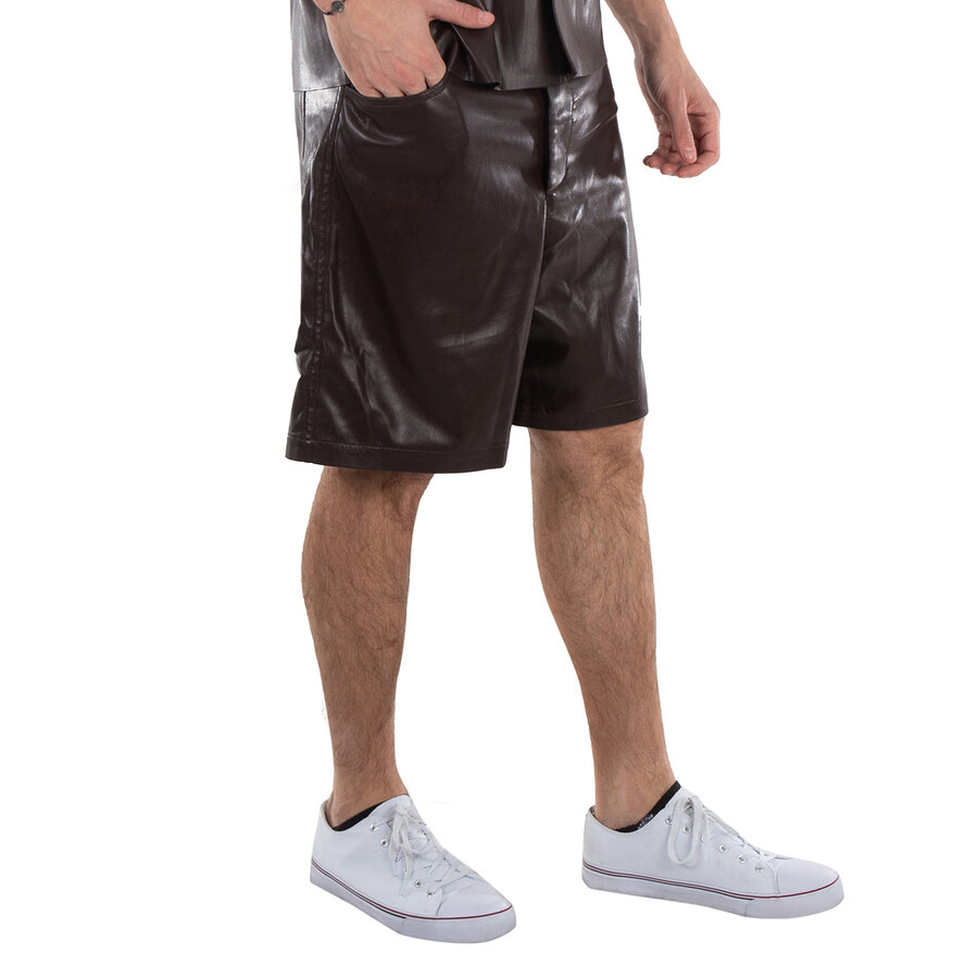 Nanushka Novan Leather Shorts - 2