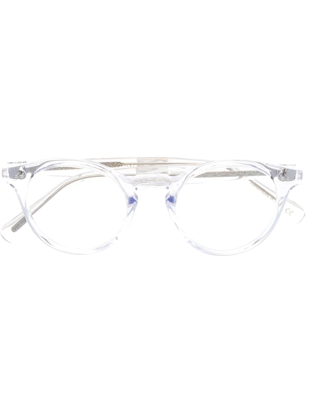 transparent-frame glasses - 1