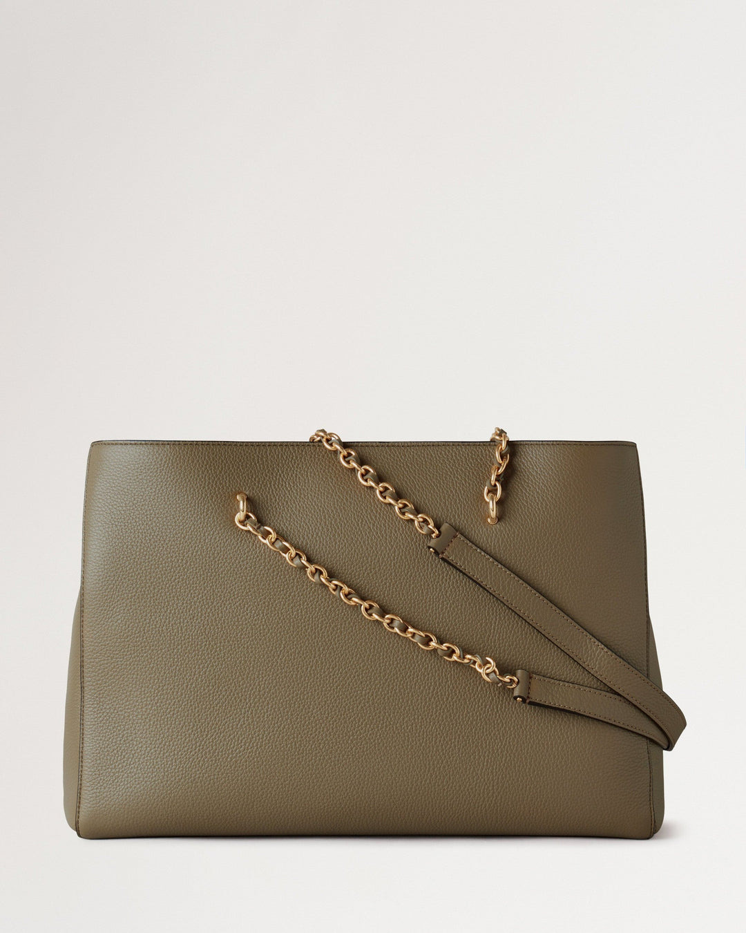 Lily Chain Tote Linen Green Small Classic Grain - 3