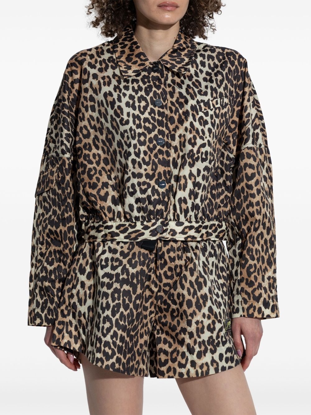 leopard-print jacket - 3