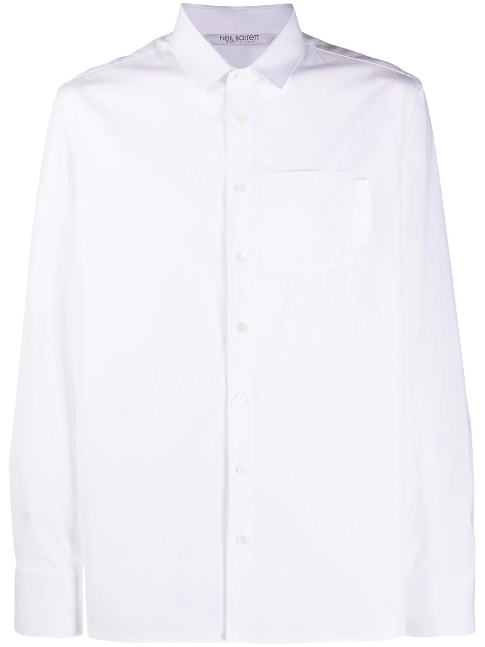 long sleeve poplin shirt - 1