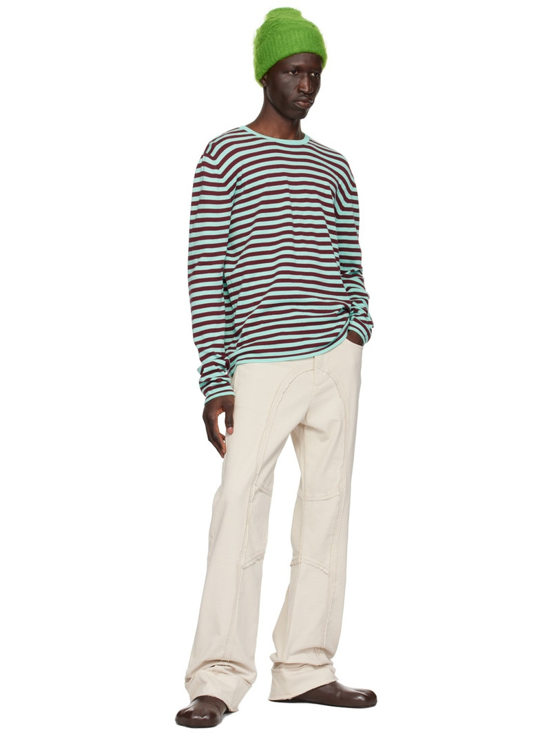 EDWARD CUMING Off-White Raw Edge Jeans outlook