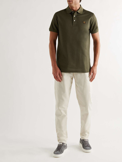 Ralph Lauren Logo-Embroidered Mercerised Cotton-Piqué Polo Shirt outlook