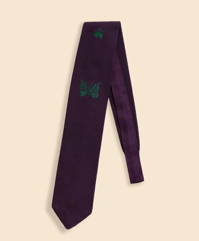 Brooks Brothers x NEEDLES Silk GF Papillon Knit Tie - 1