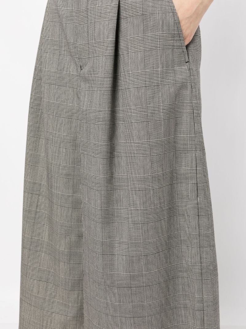 Glencheck cropped trousers - 5