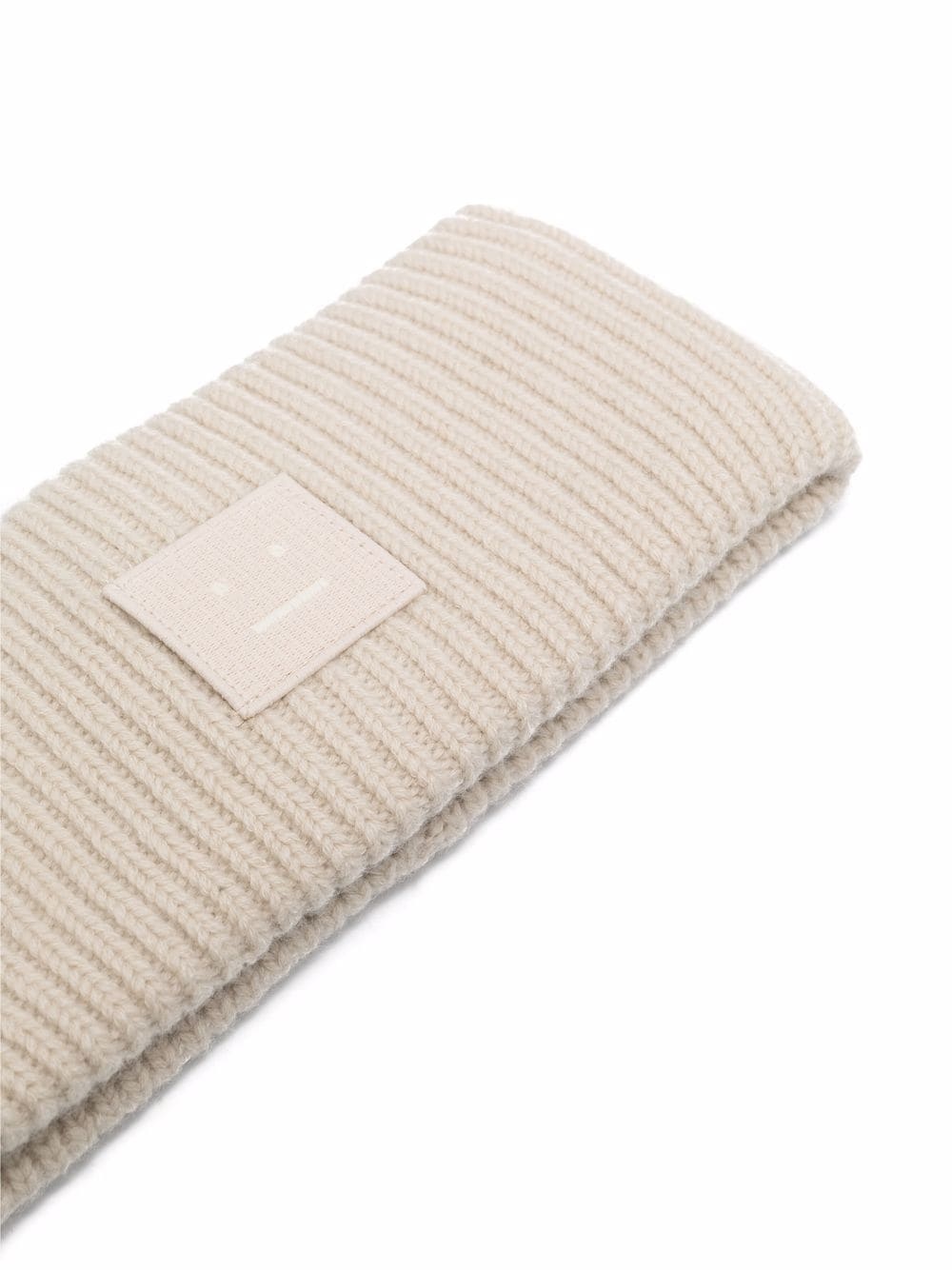 face-patch ribbed knit headband - 3