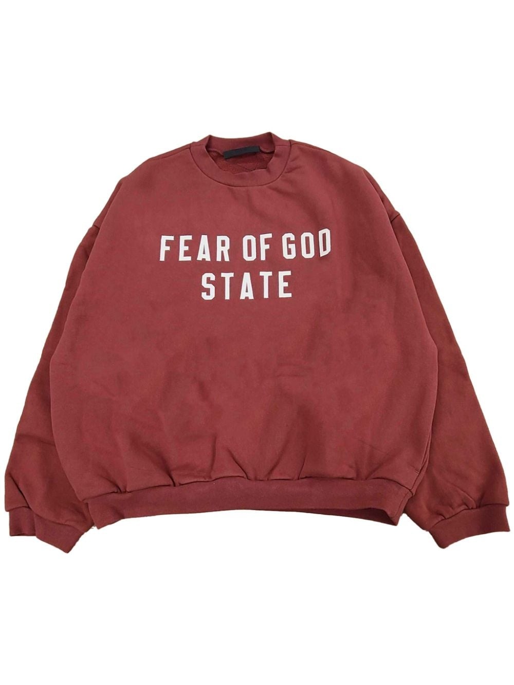 slogan-print sweatshirt - 1