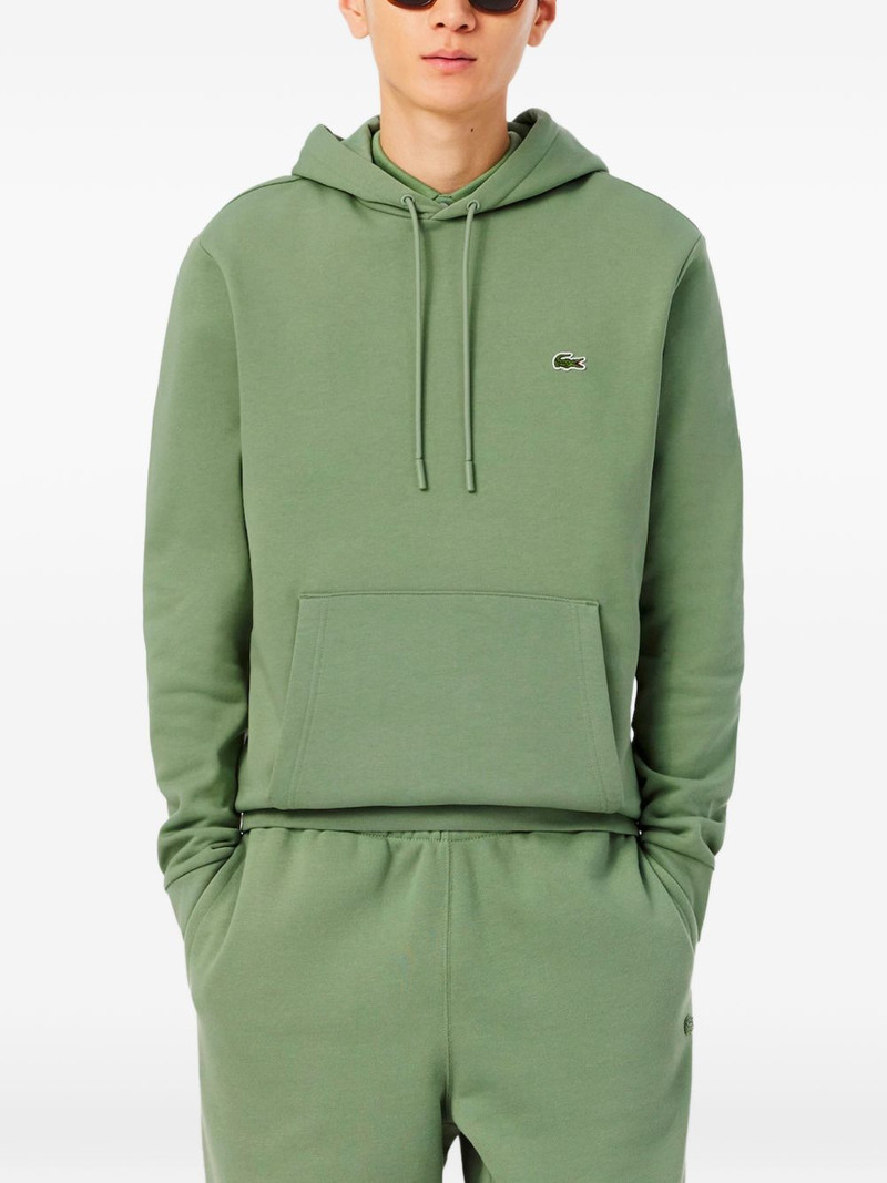 LACOSTE logo-detail hoodie outlook