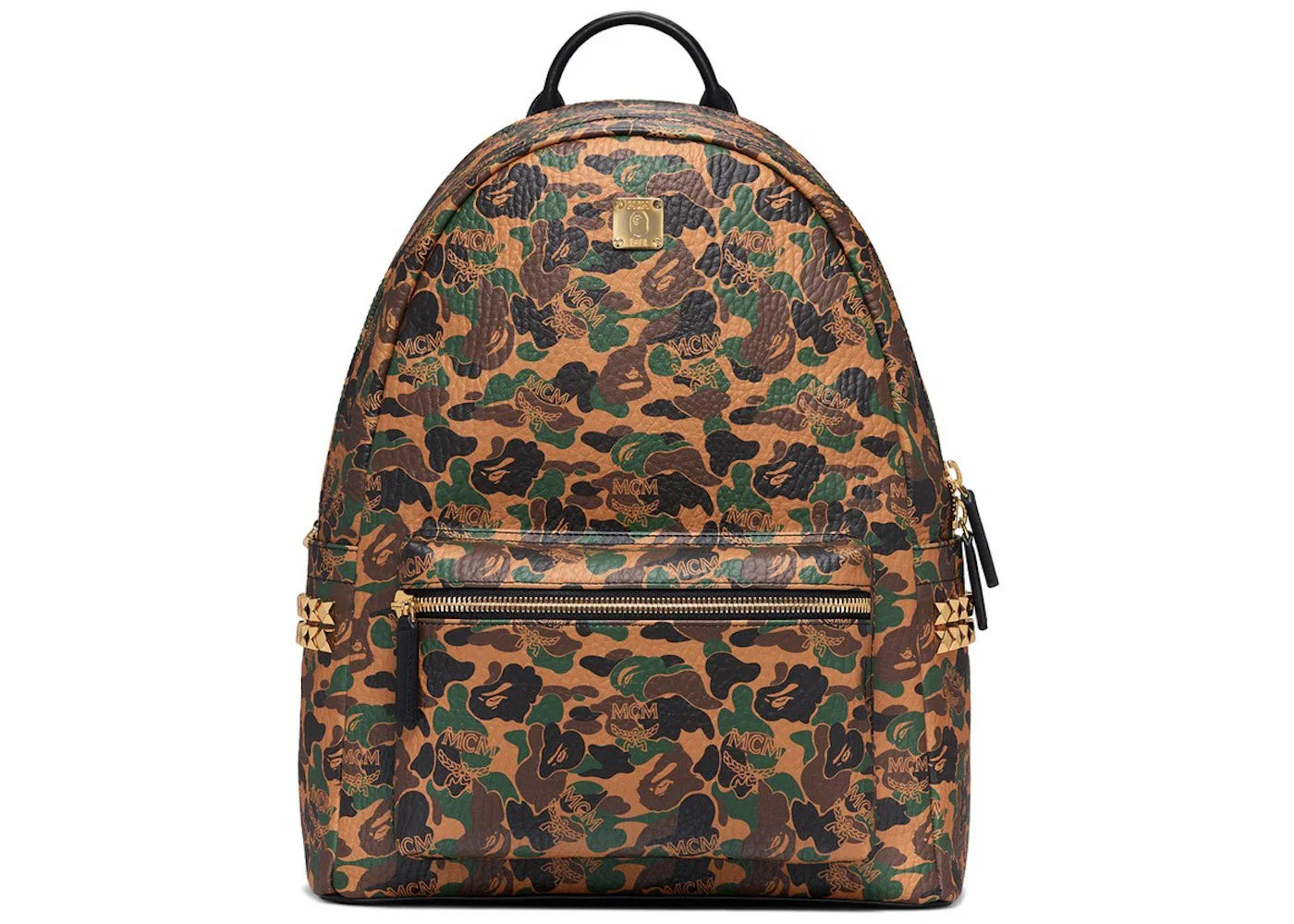 MCM x BAPE Stark Backpack Medium Visetos Camo - 1