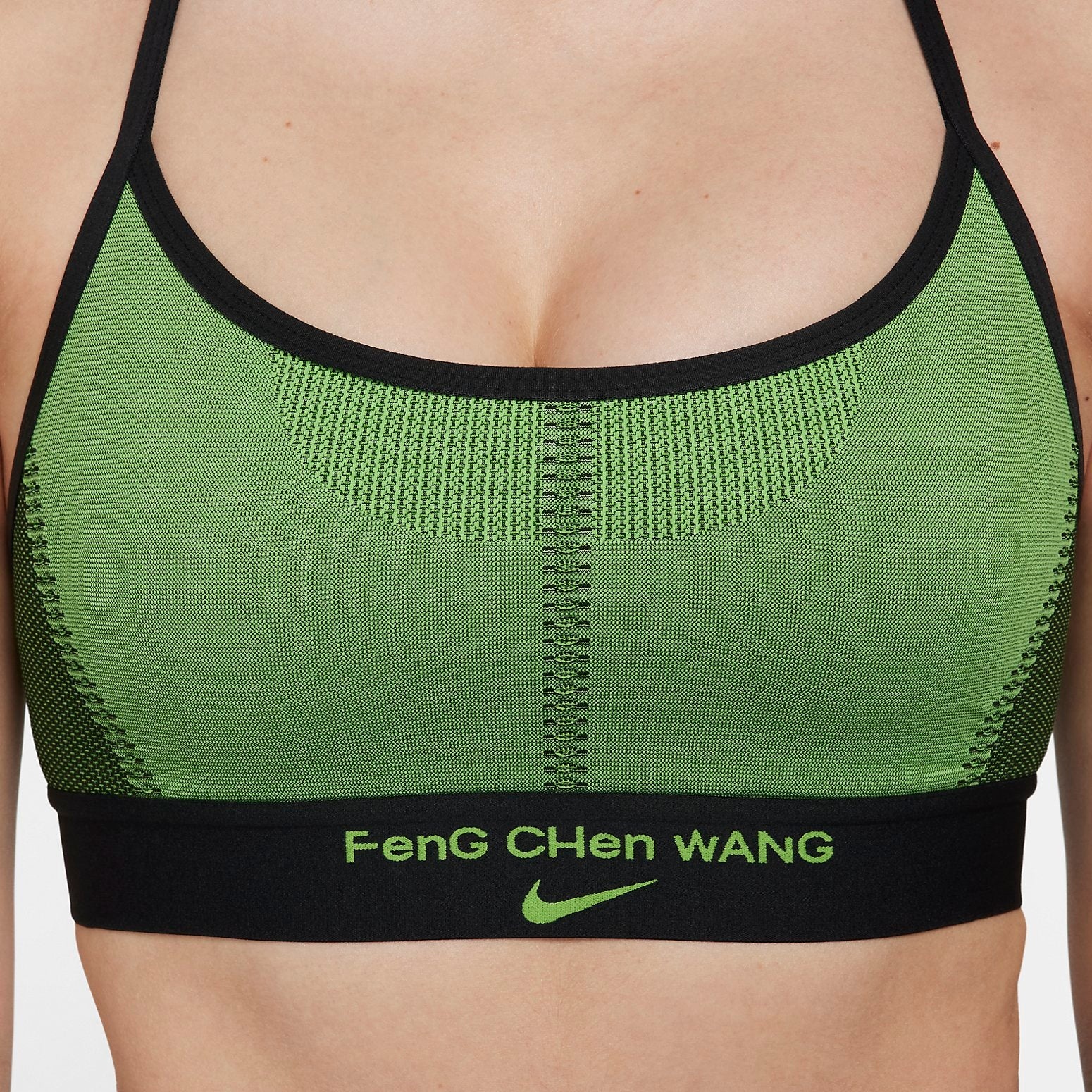 (WMNS) Nike x Feng Chen Wang Bra 'Action Green' DV4019-010 - 4
