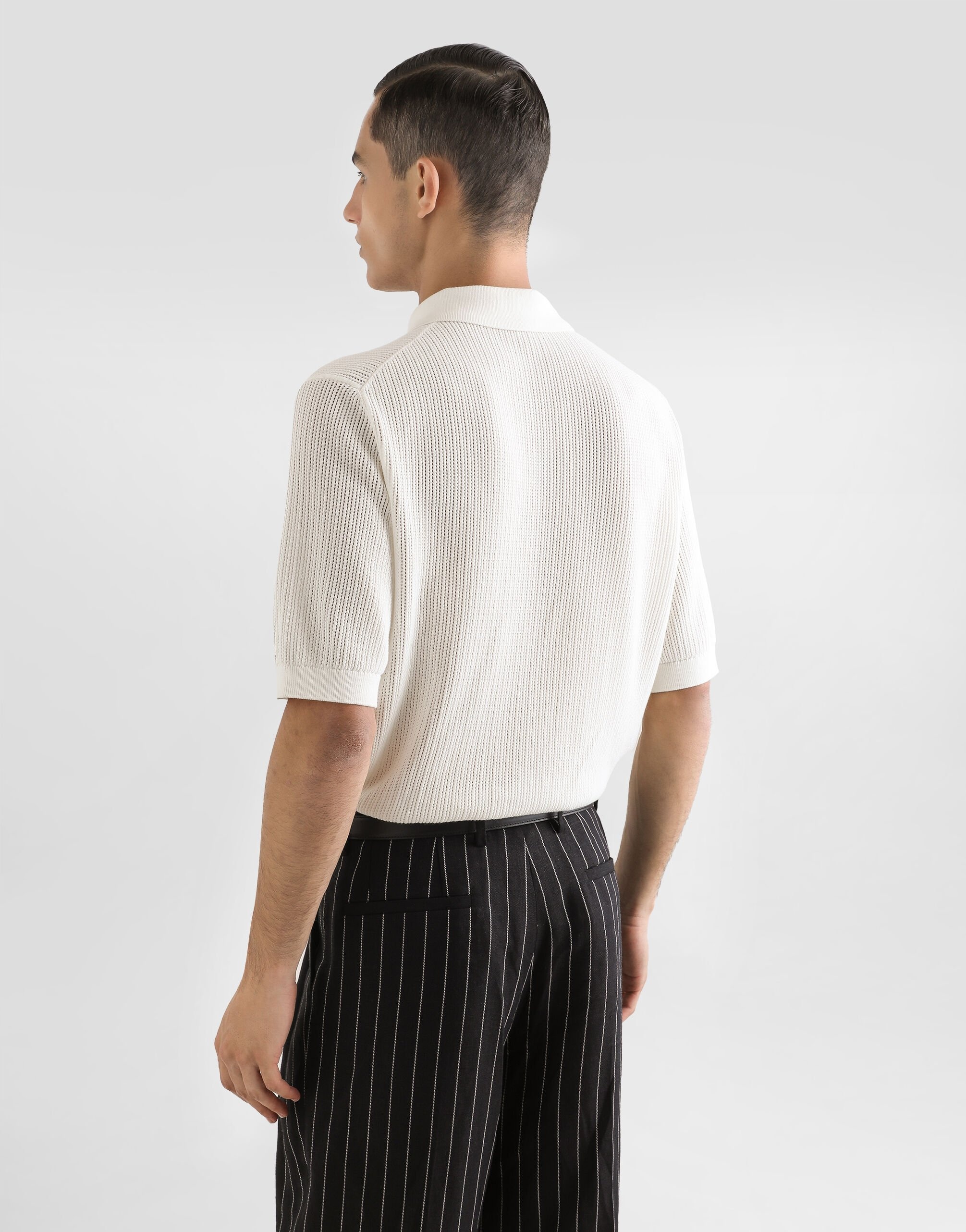 Short-sleeved cotton polo-shirt - 5