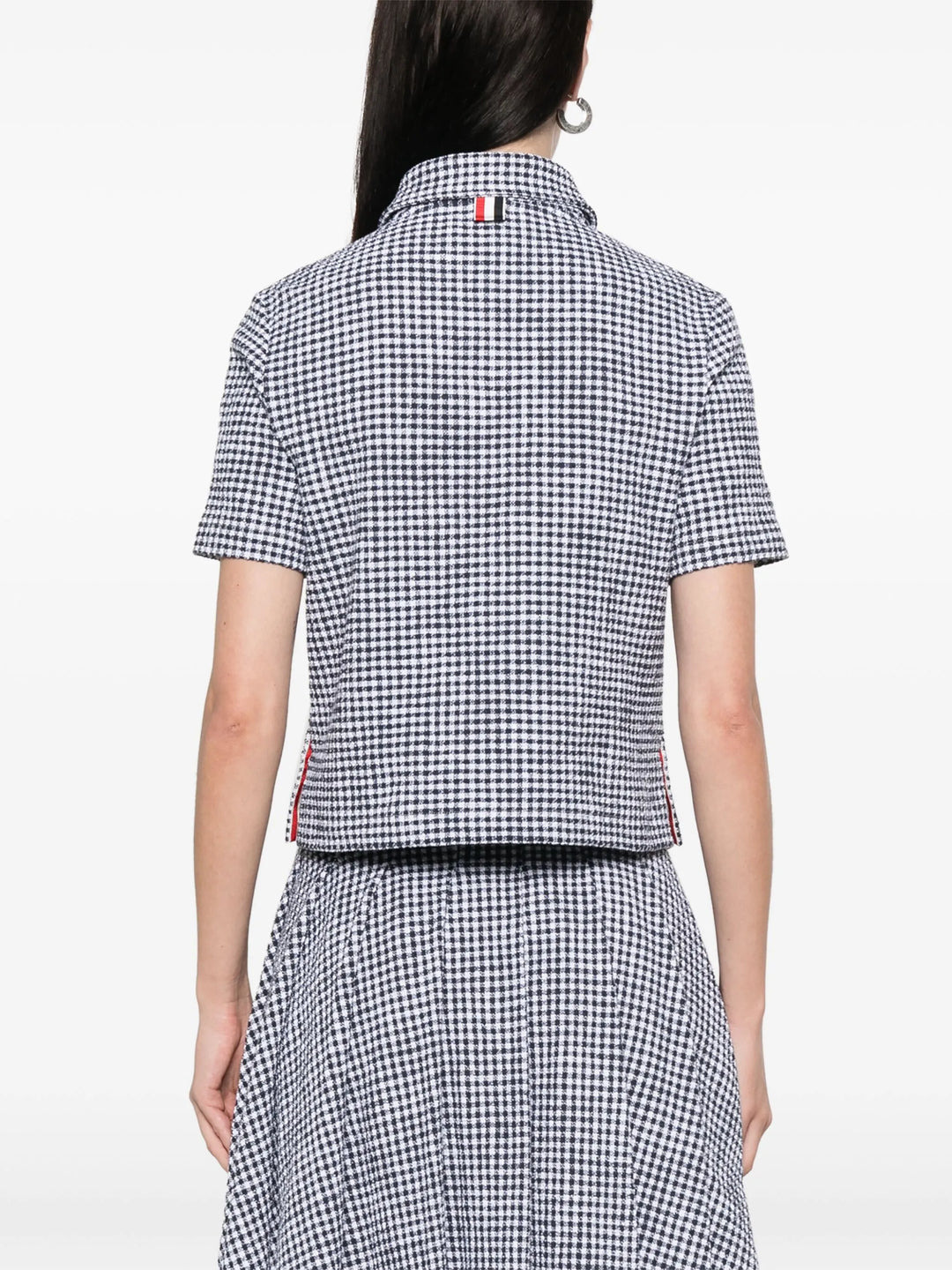 Gingham Cotton Tweed Polo Women - 4