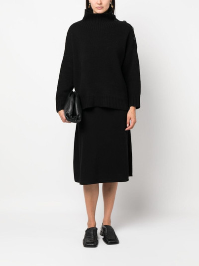 Yves Salomon flared knitted skirt outlook