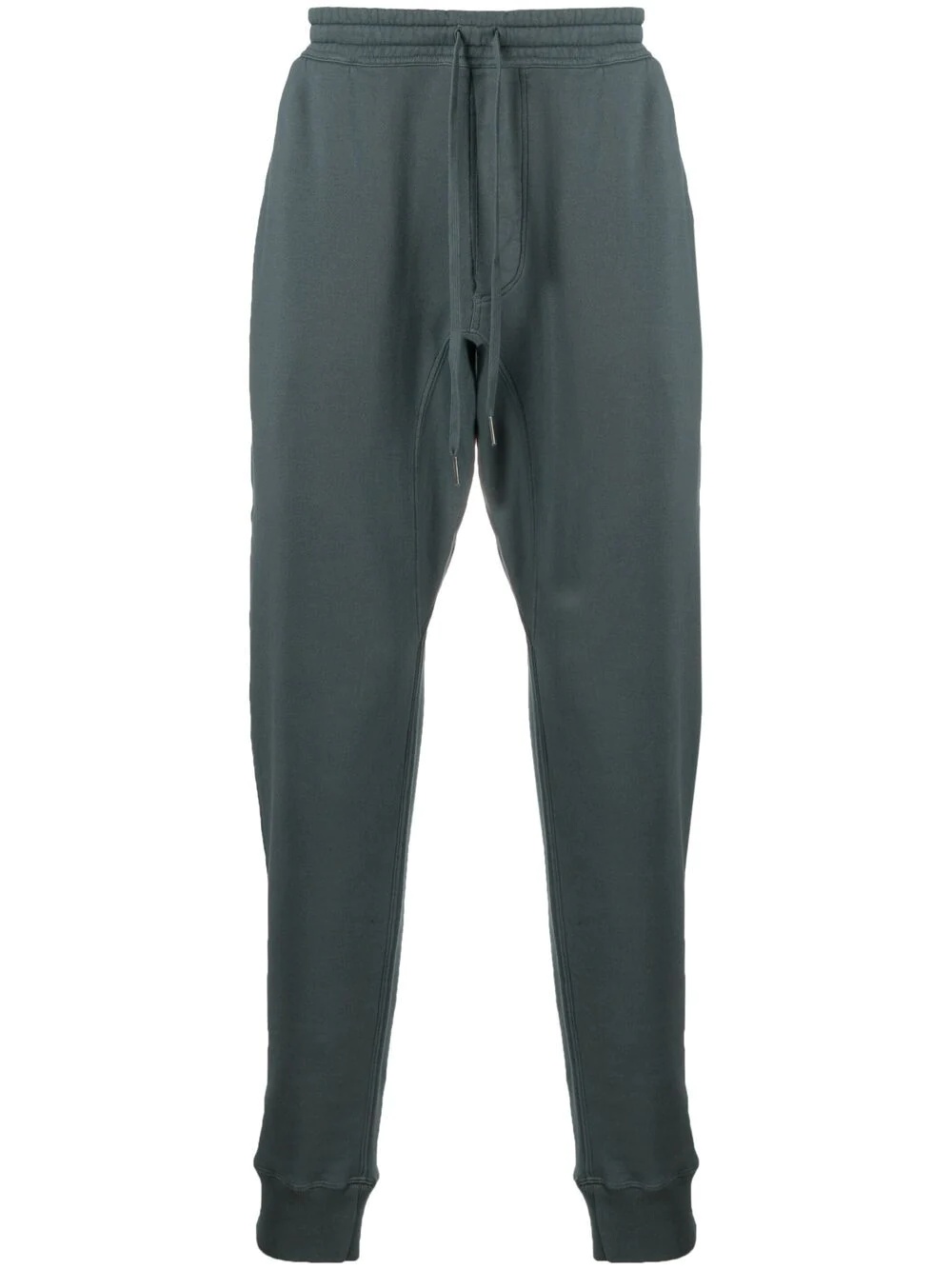 drawstring cotton track pants - 1