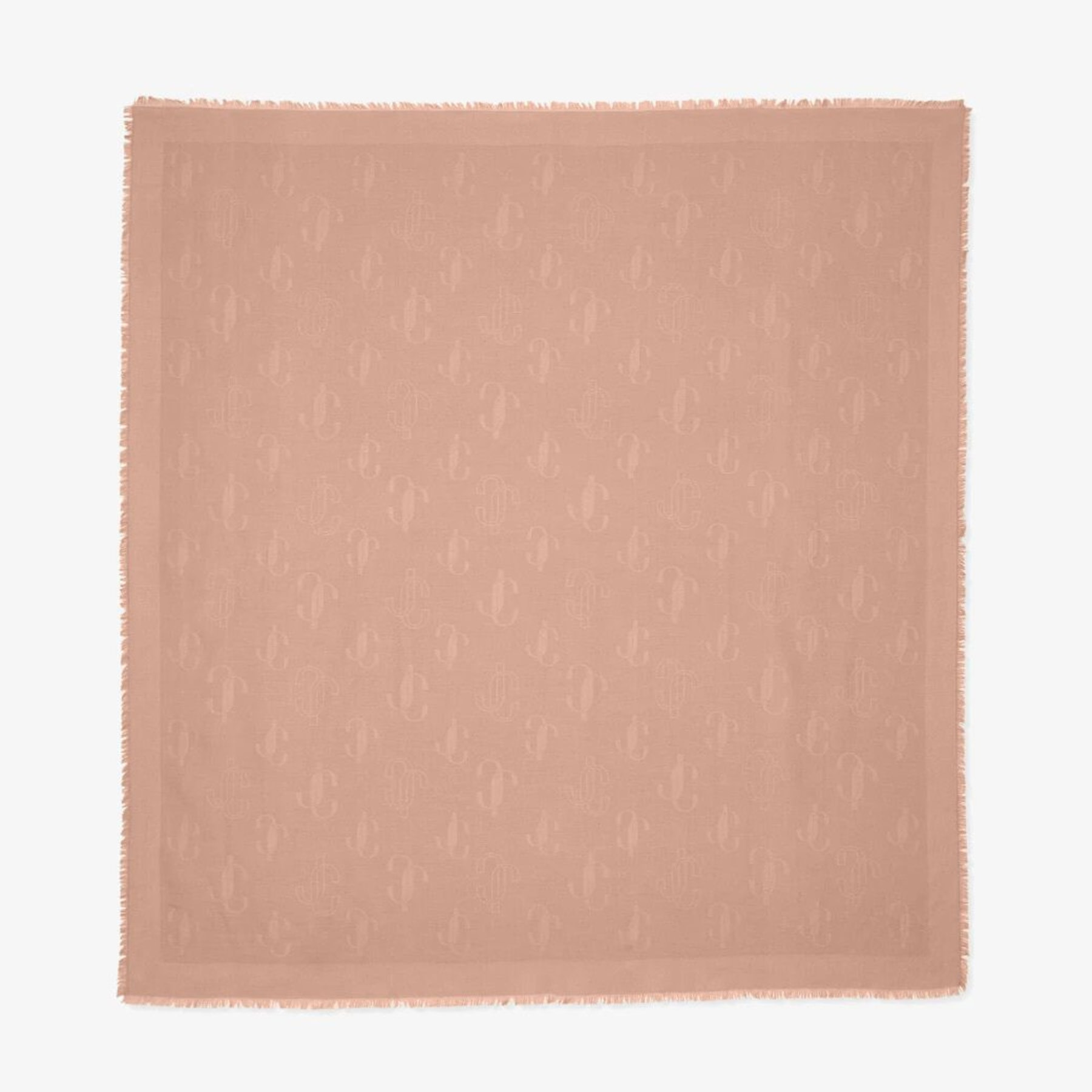 Emani
Ballet Pink Silk and Wool Jacquard Shawl - 2