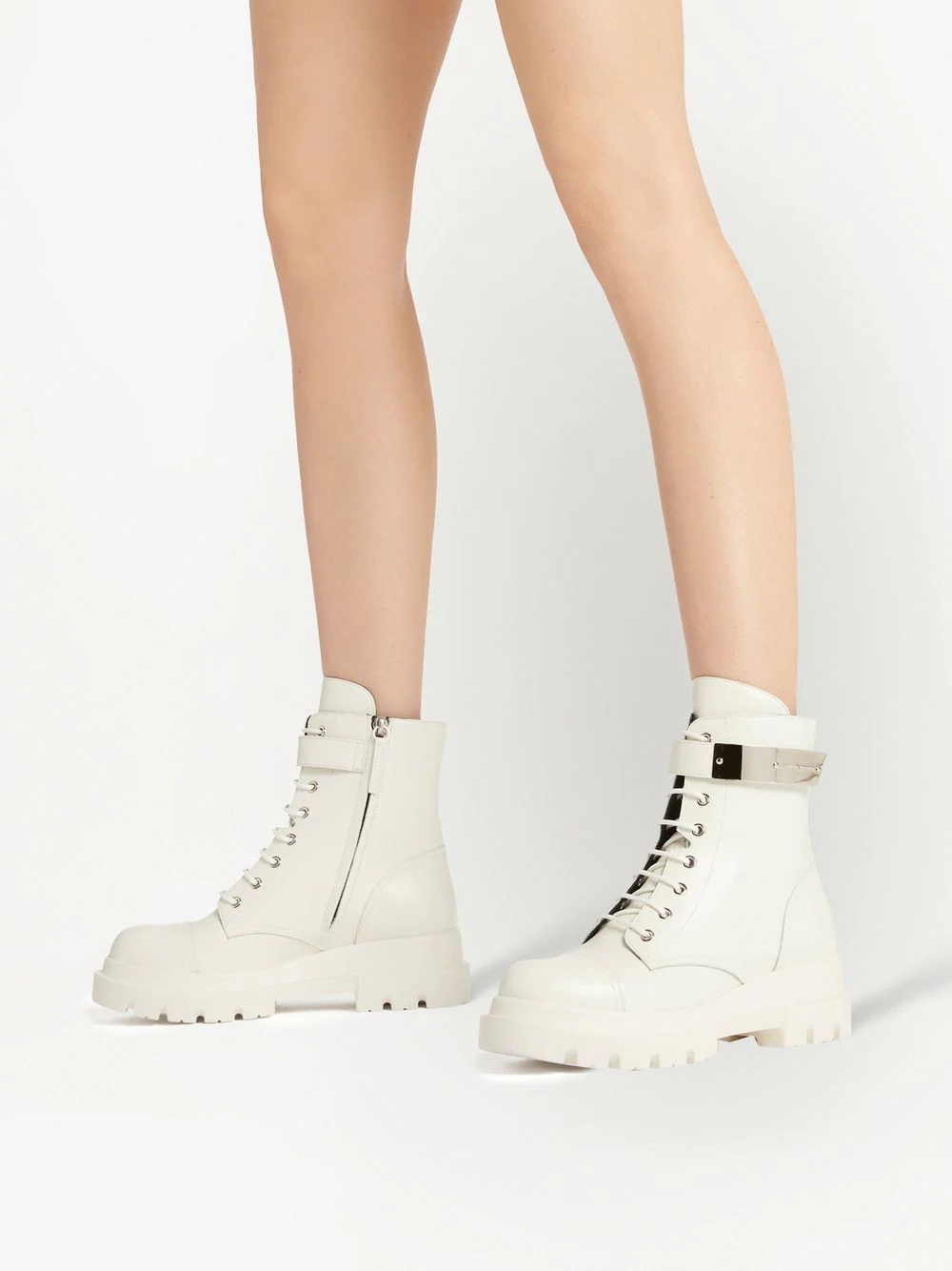 Alexa leather combat boots - 5