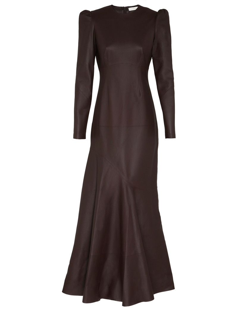 Zimmermann ILLUSTRATION LEATHER DRESS - 1015DF241MAHO | REVERSIBLE