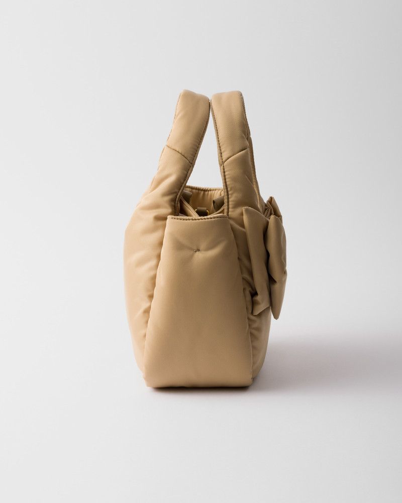 Padded Re-Nylon mini-bag with bow 5