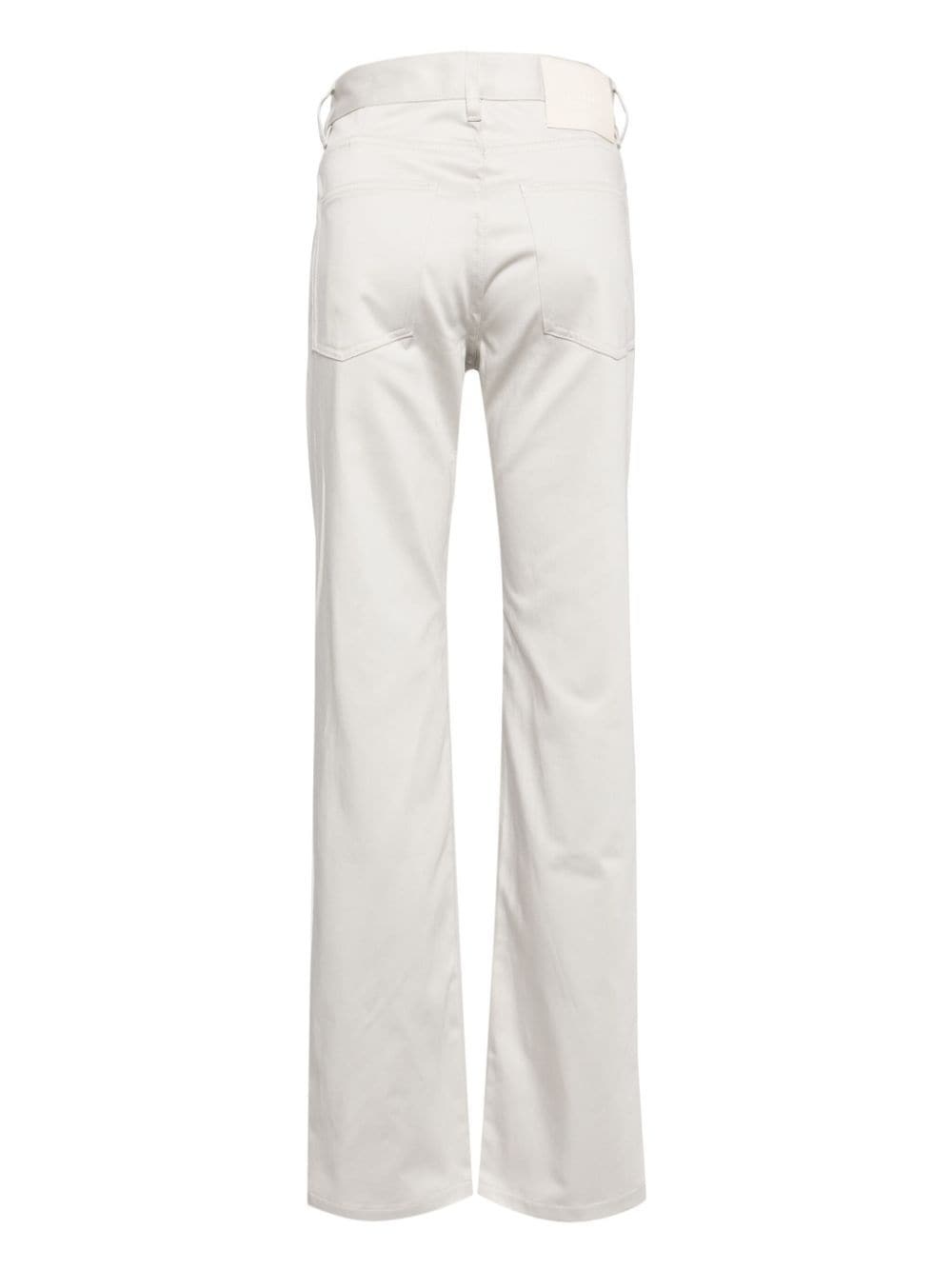 logo-patch straight trousers - 2