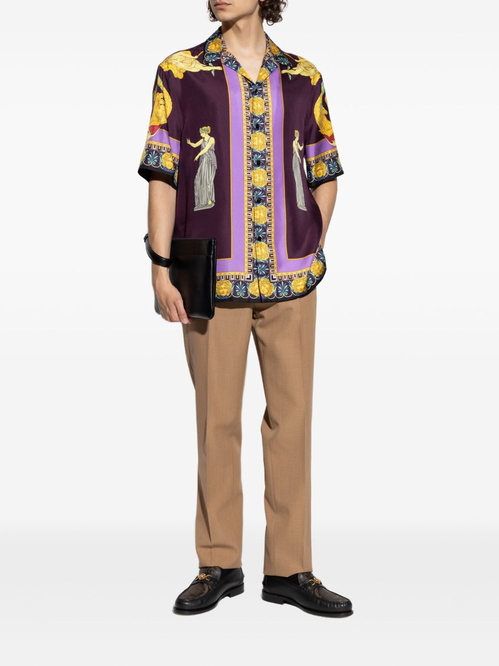 silk print shirt - 2