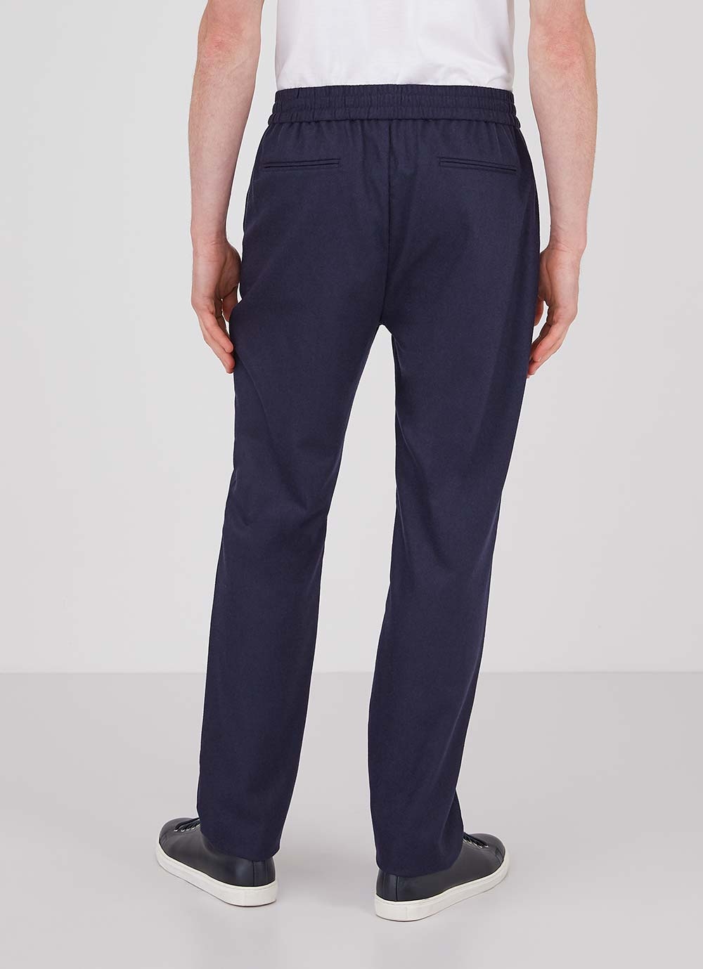 Wool Cashmere Drawstring Trouser - 4