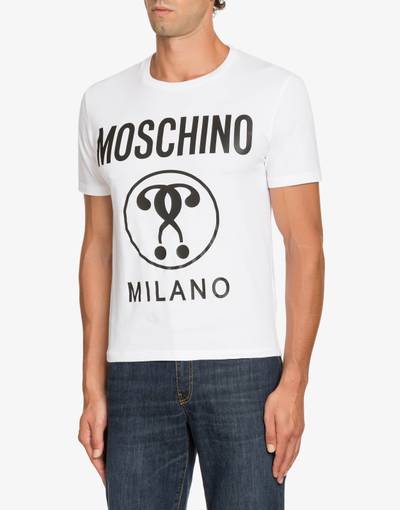 Moschino DOUBLE QUESTION MARK JERSEY T-SHIRT outlook