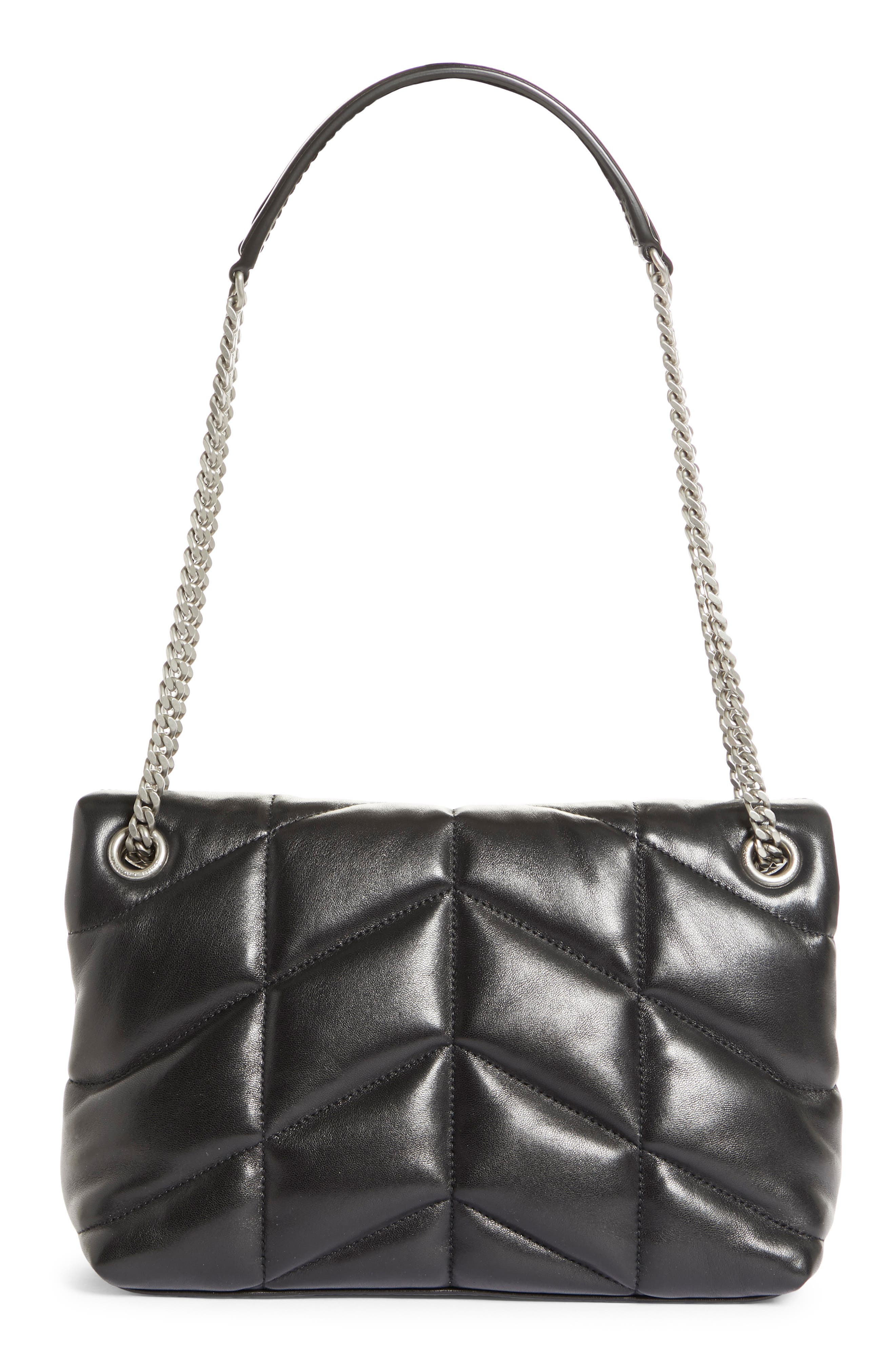 Small Lou Leather Puffer Bag - 5