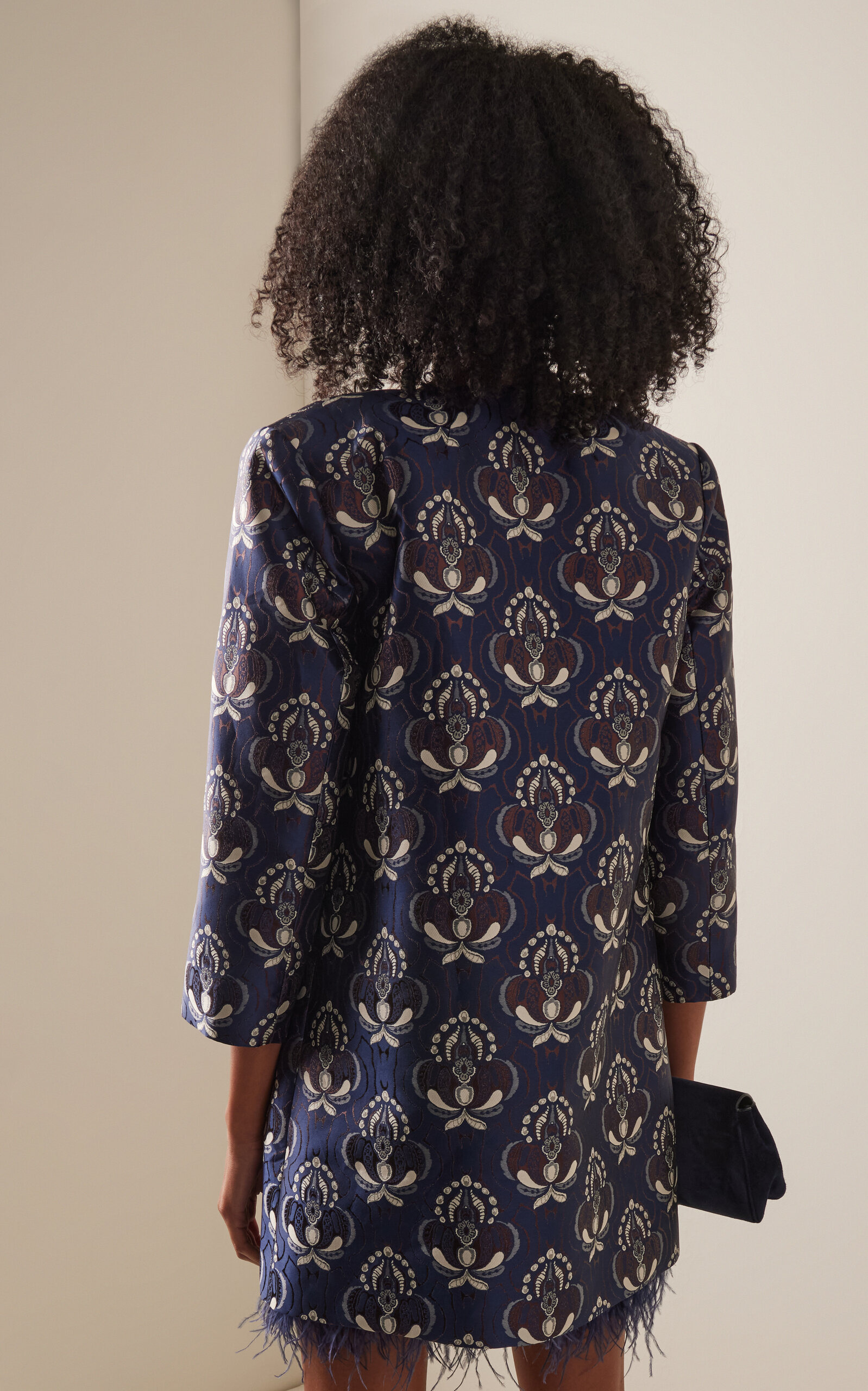Donna Jacquard Jacket navy - 4