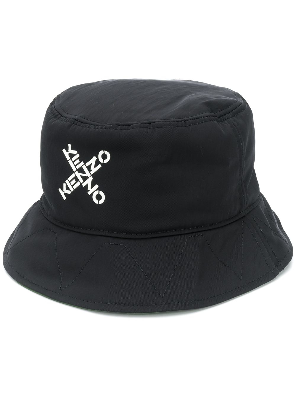 cross-over logo bucket hat - 1