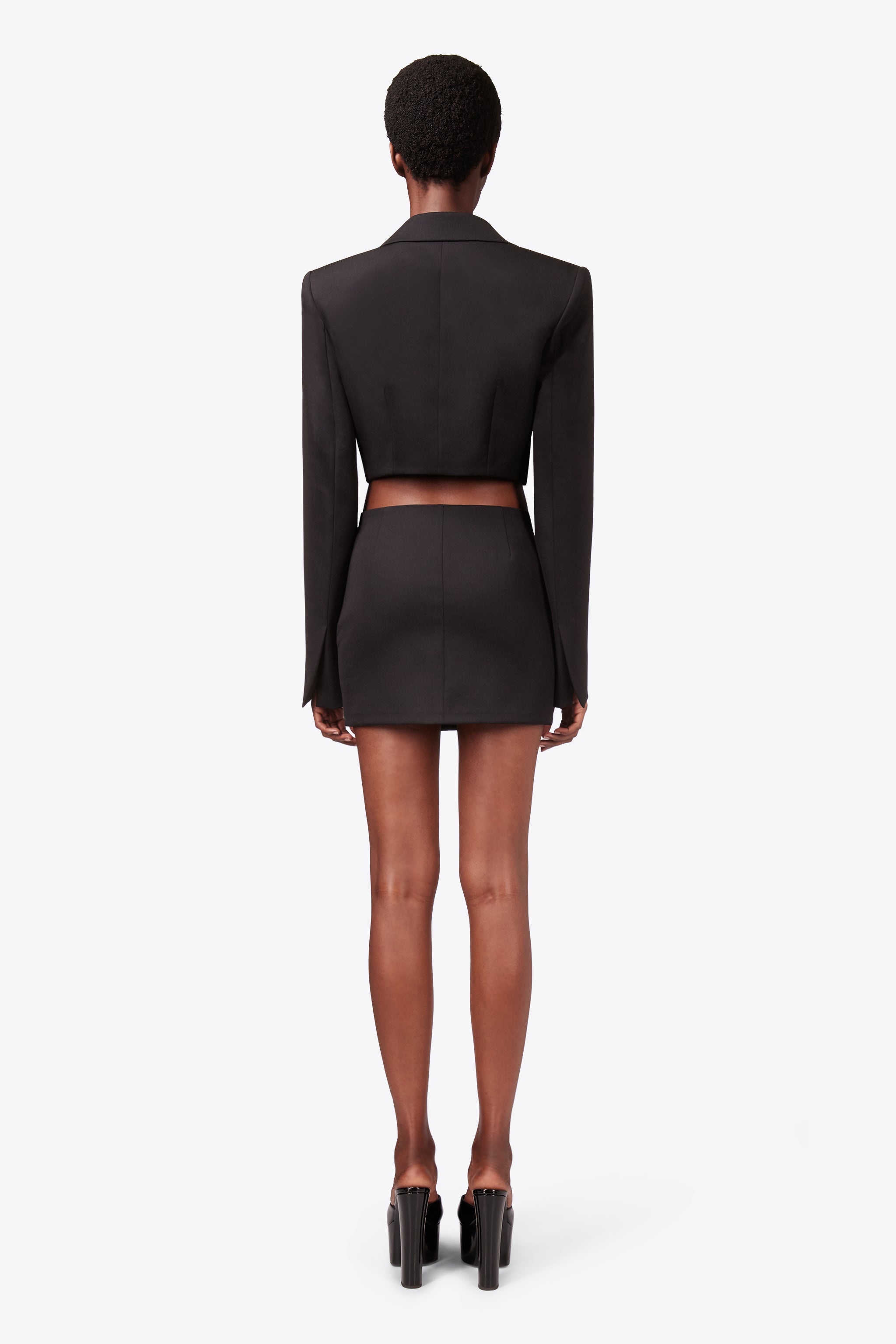 CRYSTAL BROOCH MINI SKIRT - 5