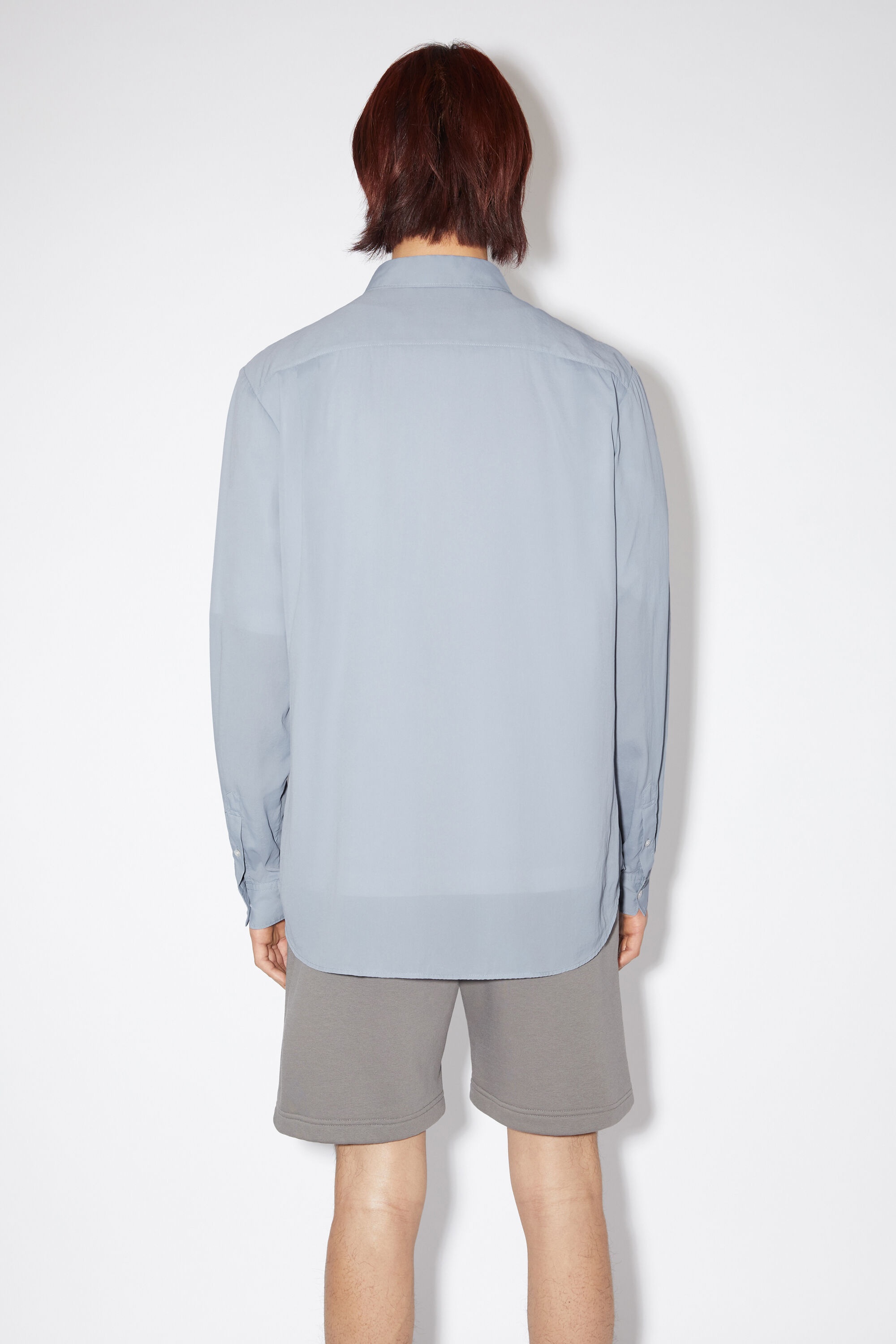 Zippered shirt - Dusty blue - 3