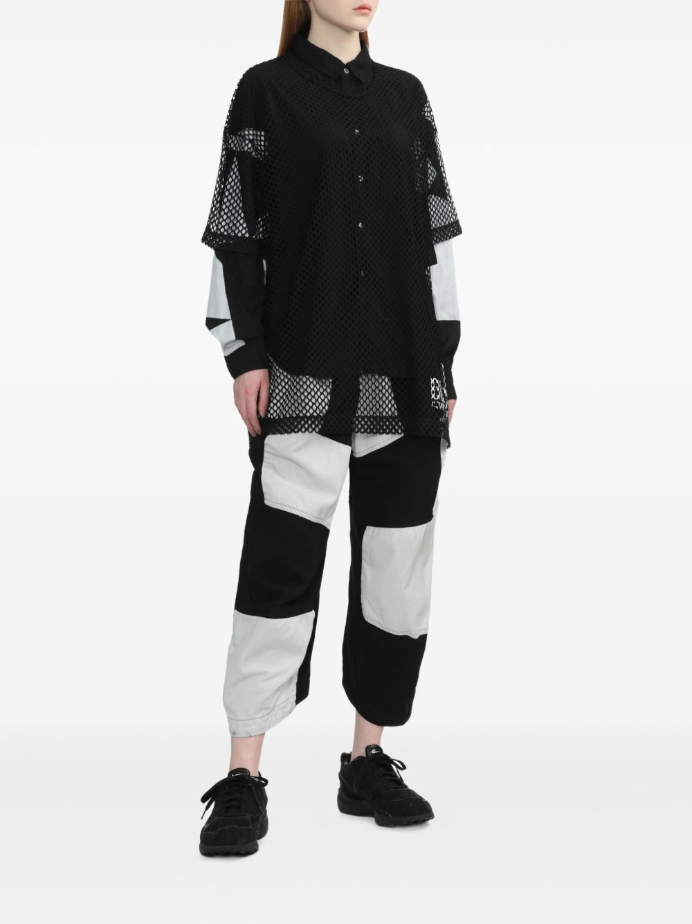 geometric-print shirt - 2